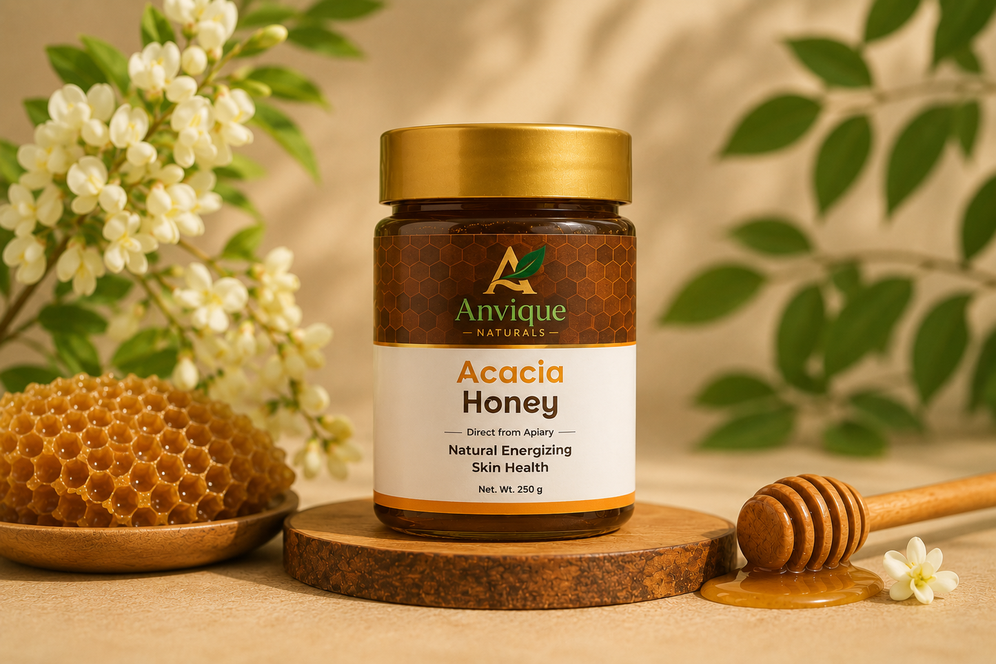 Pure Acacia Honey – Nature’s Golden Wellness Nectar